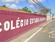 Estudantes pulam muro de escola em Salvador e foge