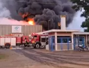 Incêndio atinge empresa de óleos vegetais em Paulí