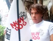 Recordista Mundial do Surf Arno Anhelli se prepara