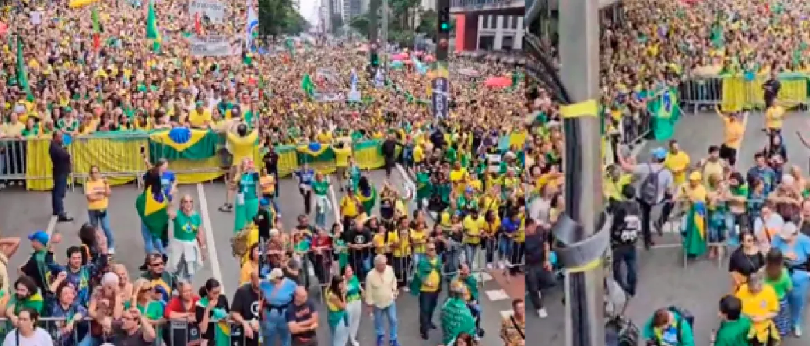 Bolsonaristas pedem impeachment de Alexandre de Moraes durante protesto em São Paulo