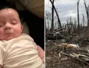 Bebê sobrevive a tornado e é encontrado em cima de