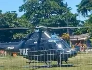 PF usa helicóptero da PRF para buscas contra Carlo