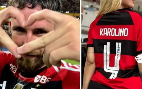 Jogador do Flamengo, Léo Pereira e namorada deram 