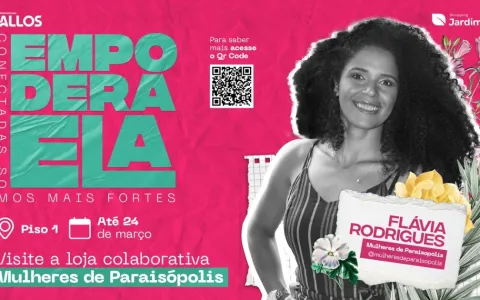Última semana da loja solidária #EMPODERAELA das Mulheres de Paraisópolis no Jardim Sul