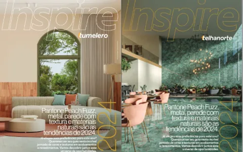Telhanorte Tumelero apresenta a revista Inspire, q