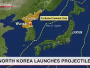 EUA e Coreia do Sul investigam disparo de projétei