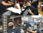 Barbearias reabrem com cuidados e clientes comemor