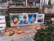 Fábrica de Graffiti pinta muro de 2 mil m² em Saba