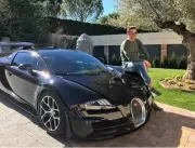 Bugatti Veyron de Cristiano Ronaldo é destruído em