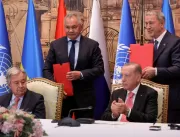 Ucrânia e Rússia assinam acordo para exportação de