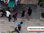 Vídeo mostra pessoas fugindo de um tiroteio em Pla