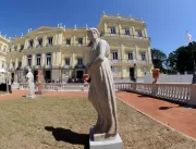 Jardim com estátuas do Museu Nacional, no Rio, é a
