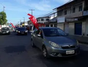 Manifestantes fazem carreata contra Bolsonaro em M