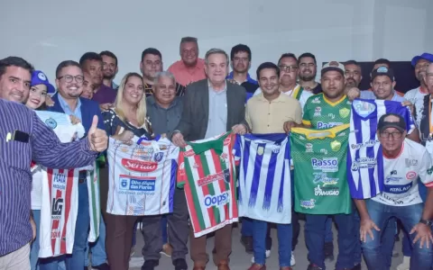 Ronaldo Lessa recebe representantes do futebol ama