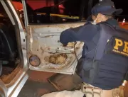 Homem é preso por esconder 40kg de maconha no carr