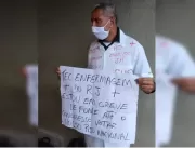 Vídeo: técnico de enfermagem anuncia greve de fome