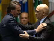 Evento com Bolsonaro e Moraes tem aperto de mão e 