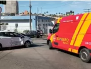 Colisão entre dois carros deixa três feridos na re