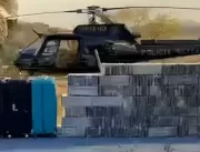 PF apreende 400 kg de cocaína e 2 helicópteros em 