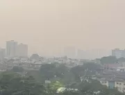 Manaus é encoberta por fumaça de queimadas pelo te