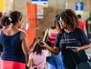 Ação na Rodoviária reforça campanha contra violênc