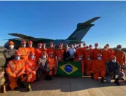 Missão Humanitária brasileira com 32 bombeiros emb