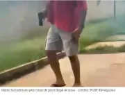 Vídeo: Militar reformado ameaça vizinho com pistol
