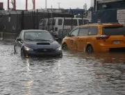 ​Temporal inunda Nova York e deixa cidade em estad