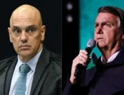 Bolsonaro afirma que Alexandre de Moraes quer alijá-lo da política