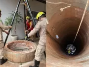 Goiatuba: homem fica preso após entrar em cisterna
