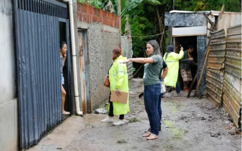 Equipes assistenciais fazem busca ativa de famílias atingidas pelas chuvas