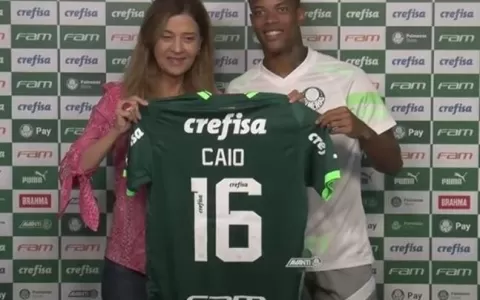 Caio Paulista é apresentado no Palmeiras e diz por