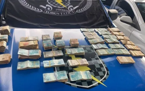 Caixa de facção criminosa é preso com R$ 200 mil em Goiânia