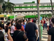 Funcionários protestam no HUGO pelo pagamento do p