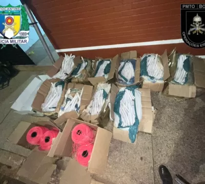 Em Palmas polícia apreende quase 1 tonelada de exp