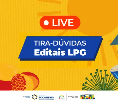 Governo do Tocantins realiza live tira-dúvidas sobre os editais da Lei Paulo Gustavo