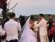 Mano Walter e Débora Silva se casam na Barra Nova,