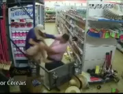 VÍDEO: Dono de supermercado leva facada durante as