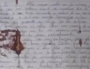 Carta encontrada com Lázaro aponta detalhes de cha
