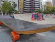 Skate de 8 metros é novo espaço criativo na Praça 