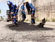 Infraestrutura aplica 135 toneladas de asfalto em 