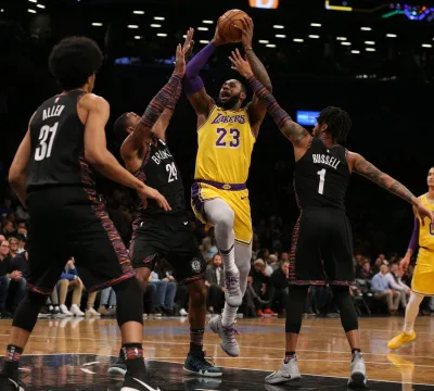 LeBron anota 36 pontos, mas DAngelo Russell faz valer a Lei do Ex e Nets vencem os Lakers