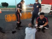 Vídeo: Ultrapassagem pela direita resulta em colisão e condutar de motocicleta ferido, em Arapiraca