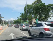 Em Maceió, apoiadores de Bolsonaro saem às ruas e fazem carreata a favor do presidente