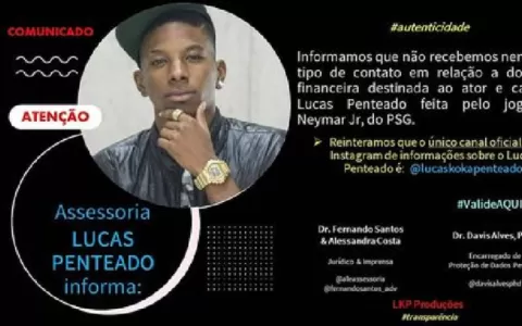 FAKE NEWS: Suposta doação de Neymar à Lucas Pentea