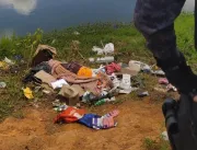 Corpo sem cabeça é encontrado por populares à beira do Lago da Perucaba, em Arapiraca