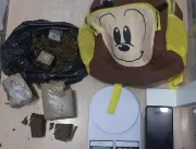 Suspeito é detido após esconder mochila com droga 