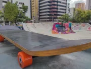 Skate de 8 metros é novo espaço criativo na Praça 
