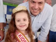 A Miss Kids Thalyta Maryah é recebida pelo Governador de Pernambuco Paulo Campos
