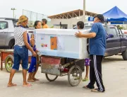 Moradores de residenciais da parte alta de Maceió recebem geladeira nova